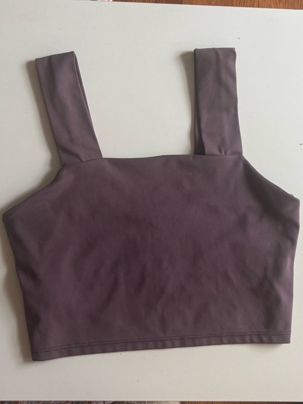 Barre3 Square Neck Crop Top in Mauve